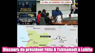 05/12/24 Discours du président Félix Antoine Tshisekedi au sommet du Corridor de Lobito