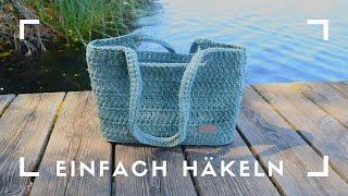 Einfache TASCHE häkeln | Shopper häkeln