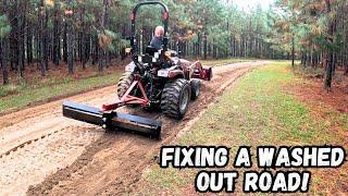 Fixing A Washed Out Road!