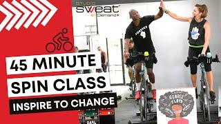 45-Minute Spin® Workout | Inspire to Change Ride - Motivational Indoor Cycling Class