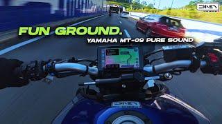 FUN GROUND. City Ride | Yamaha MT-09 + Yoshimura R55 ASMR [4K] Pure Sound