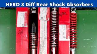 Hero Rear Shockers difference Price | Different types of Shock Absorbers | Hero Honda Bike Rear Sox