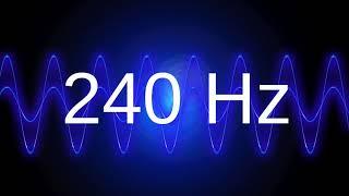 240 Hz clean pure sine wave TEST TONE frequency