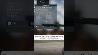 How to change sight in War Thunder #wt #gaijin #snail #fyp #fypageシ #foryour #warthunder