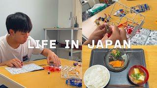 [Vlog] Daily life in Japan , I made a Gundam plastic model and Japanese cuisine!