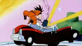 Goku smashes King kai's car/ dragon ball Z