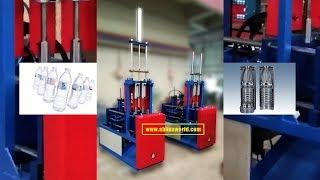 2 Cavity Semi Automatic Pet Stretch Blow Moulding Machine Auto Dropping