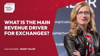 "What are revenue drivers for exchanges?" Olga Feldmeier, Crypto Valley Conference 2023