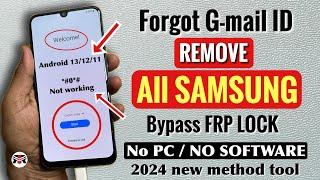 Samsung FRP Bypass 2024️Android 13-14 New Security 2024️Frp Lock Removal Samsung | Bypass Frp