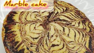 Pappa's birthday cake|Delicious Marble cake recipe|گھر پر کیک بنانے کا طریقہ