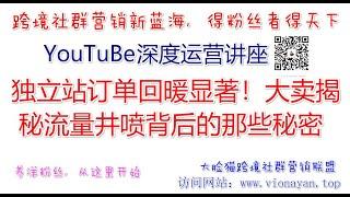 YouTube运营教程之独立站订单回暖显著！大卖揭秘流量井喷背后的那些秘密