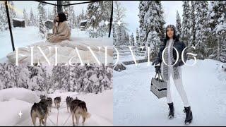 TRAVEL VLOG: FINLAND  | DOG+REINDEER SLEDDING | NORTHERN LIGHTS | SNOWMOBOLING