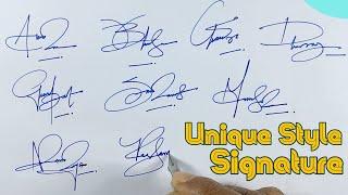 How to Draw Signature Like Billionaire | Unique Signature Style #signaturestyle