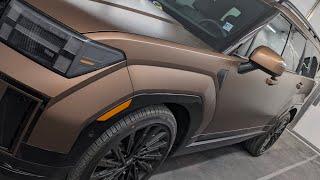 2024 Hyundai Santa Fe Earthy Brass Metallic MATTE finish. Valorem Akzo Nobel paint system