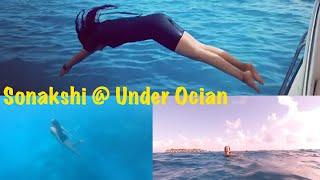 Sonakshi Sinha B0LD Look In SWIMSUIT Enjoying @ Under Ocean In Maldives |#35mm GS |#35mmGoldenScreen