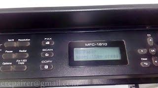 Brother MFC-1810 - How to repair - paper jam - no paper Error