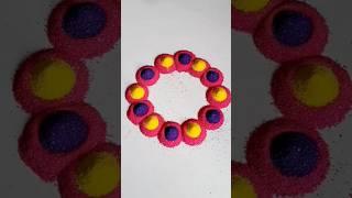 Simple Rangoli | Satisfying Rangoli | Easy Rangoli Tips for festival #rangoli #satisfying #shorts