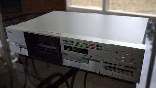 Teac R-555 Cassette Deck "Real Time Reverse" Demo