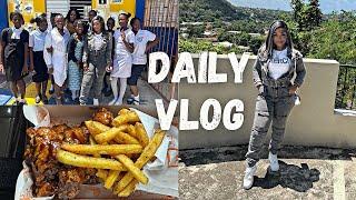 DAILY VLOG- Trying the Popeyes New Wings + Career Day at Shortwood Primary School