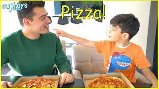 Jason orders Pizza for Delivery! Funny Kids video by FunToysMedia