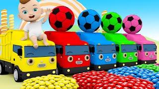 Ride A Rollercoaster - Giant candy cart and 5 colors of lollipops- Nursery Rhymes & Kids Songs