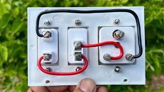 Single Socket board wiring with an indicator 🫠|