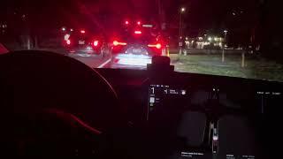 老司机 开夜车 Tesla FSD 12.5.4.1 going home from Philadelphia airport -part 2 特斯拉 自动驾驶 从费城机场回家