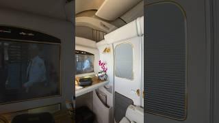 Emirates 777 First Class from Mumbai to Dubai #emirates #777 #firstclass #caviar #clouds #aviation