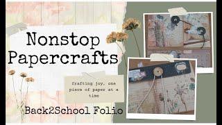 Back2School Folio ‎@LineDotArrow Junkjournals  DT Project (September)