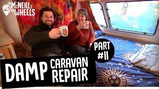 Repairing A Damp Caravan: Part 11 – Finishing off!  Finally moving back into our renovated caravan!