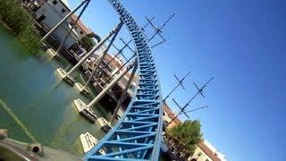 Furius Baco front seat on-ride HD POV PortAventura Park