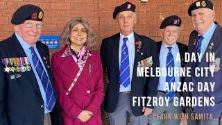 A Day in Melbourne City | Anzac Day | Fitzroy Gardens | Learn with Samita