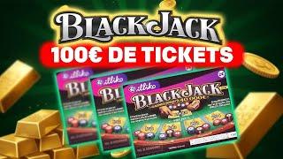 J’ENCHAÎNE LES GAINS  100€ DE TICKETS BLACKJACK 