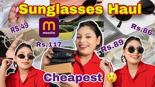 MEESHO Cheap Sunglasses ️ Haul *Starting Rs.49/-  | Trendy & Styles Sunglasses Review