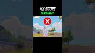 4x Scope No Recoil Sensitivity  | PUBG Mobile / BGMI