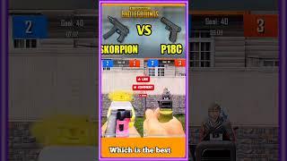 Scorpion vs p18c #pubgmobile #bgmi #zod #zodking #mobilegame #guncomparison #phonk