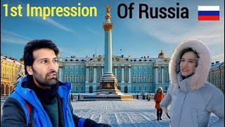 Indian Travelling To Russia St. Petersburg In Winter