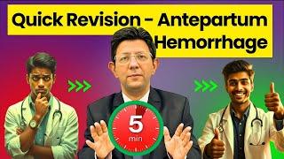 5 Minute Rapid Revision - Antepartum Hemorrhage #Neetpg #Fmge