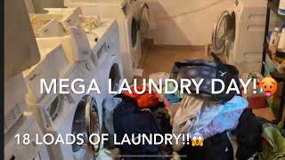 Mega Laundry Day (18 LOADS!)