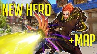 NEW Hero Moira + New Map Gameplay [Overwatch]