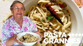 Homemade pasta with Chickpea, garlic & chilli! | Pasta Grannies