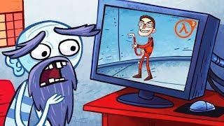 ZATROLLIT ALL VIDEO GAMES! Waited for Half-Life 3 in the game TrollFace Quest Video Games