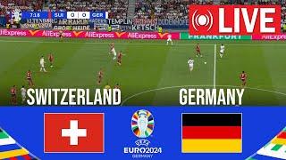  LIVE: Schweiz vs. Deutschland Live | UEFA EURO 2024 | Komplettes Spiel heute live