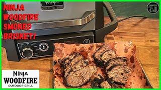 NINJA WOODFIRE OUTDOOR GRILL SMOKED BRISKET! Ninja Woodfire Grill Recipes!