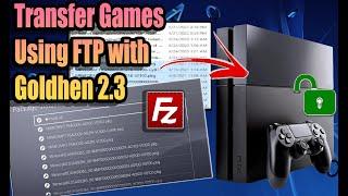 How to transfer games Using FTP with Gold Hen 2.3