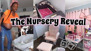 SHE’S COMING EARLY?!   Baby Girl Nursery Prep + Final Reveal 🫧