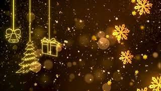 Golden Christmas Background | Animation Loop | Xmas BG | Christmas Gifts Video | 4K Animated Footage