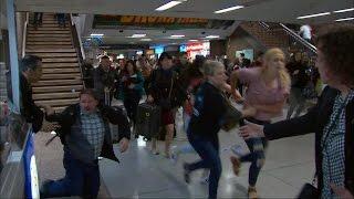 Panic leads to stampede at New York's Penn Station during rush hour