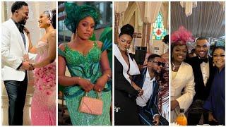 Bisola,KUNLE Remi, Stan Nze, Shaffy Bello,others at Sharon ooja & Ugo's wedding.