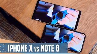 iPhone X vs Samsung Galaxy Note 8